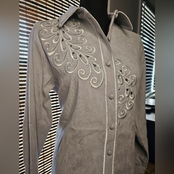 90's Bob Mackie Wearable Art Blouse - Picture 6 of 11